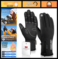 Waterproof Winter Gloves -10 , Touchscreen Ski Gloves for Men Women, 5-Layer C