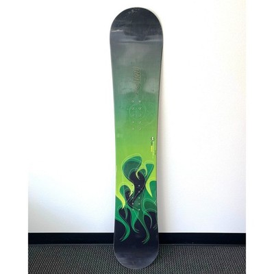 GNU Form 160 Snowboard Green/Black Made in USA 160 cm/61.5''
