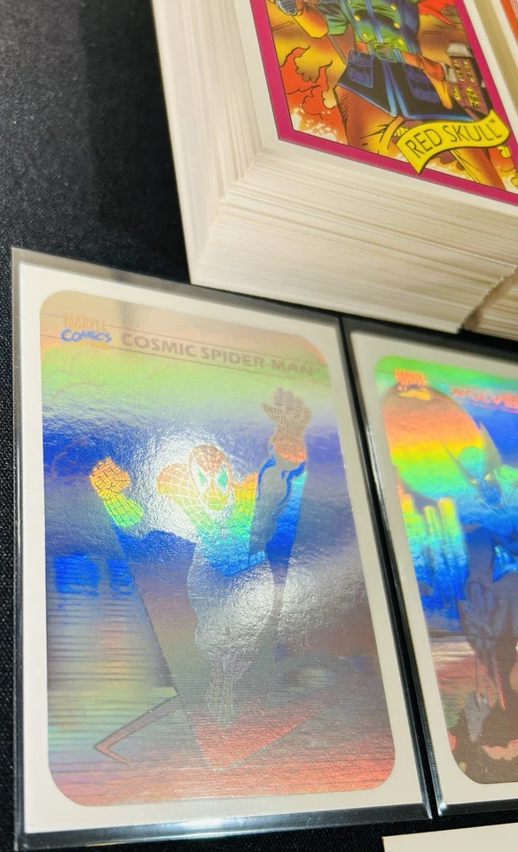 1990 Marvel Universe Complete Set w/ (3) Holograms Cosmic Spider-man, Wolverine - Image 3 of 4