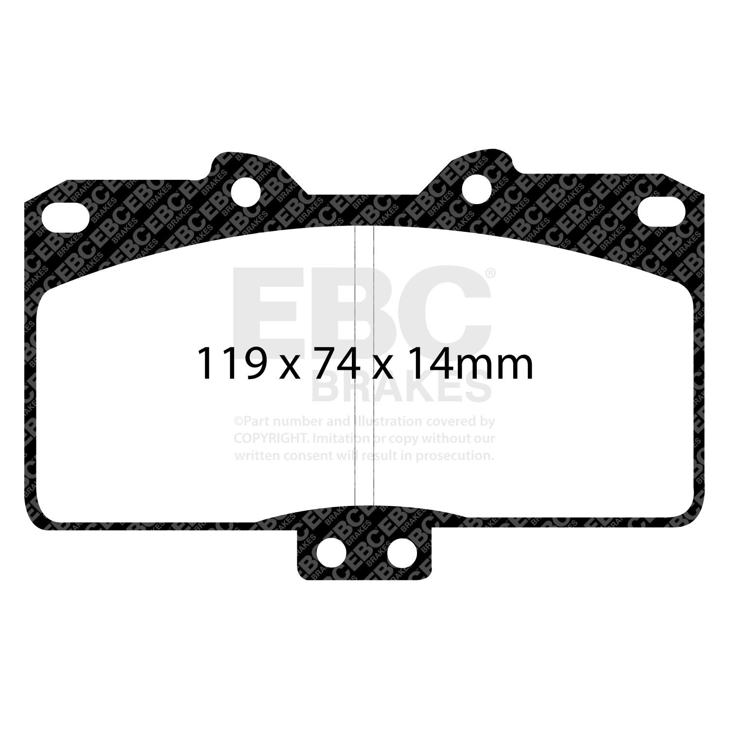Brake Disc Front 26mm Thickness Vented Fits Lancia Delta EBC Brakes D1765 - Image 2