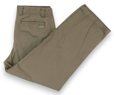 Outerknown Parking Lot Pant Chino Mens 33x29 Olive Green Organic Cotton Twill
