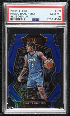 2022 Select Premier Level Blue Prizm Die-Cut /249 Paolo Banchero Rookie RC 13rw