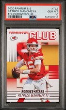 2020 PANINI ROOKIES & STARS TOUCHDOWN CLUB #TC1 PATRICK MAHOMES II PSA 10