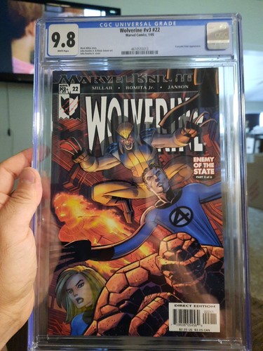 Wolverine 22 Cgc 9.8 Marvel 2004 V3 NM MINT Enemy Of The State 3 Fantastic Four