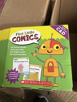 Scholastic First Little Comics C&D 20 Books Teaching Guide Activity Book Sticke