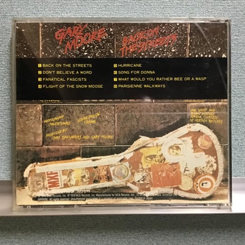 Gary Moore Back on the Street CD mit Obi Vintage sehr guter Zustand - Bild 2 von 2