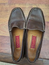 COLE HAAN Country Brown Leather Slip-On Women's Loafers Size 6B Vintage