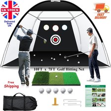 10x7ft Golf Practice Net Hitting Driving Chipping Swing Training Aid Indoor Outd