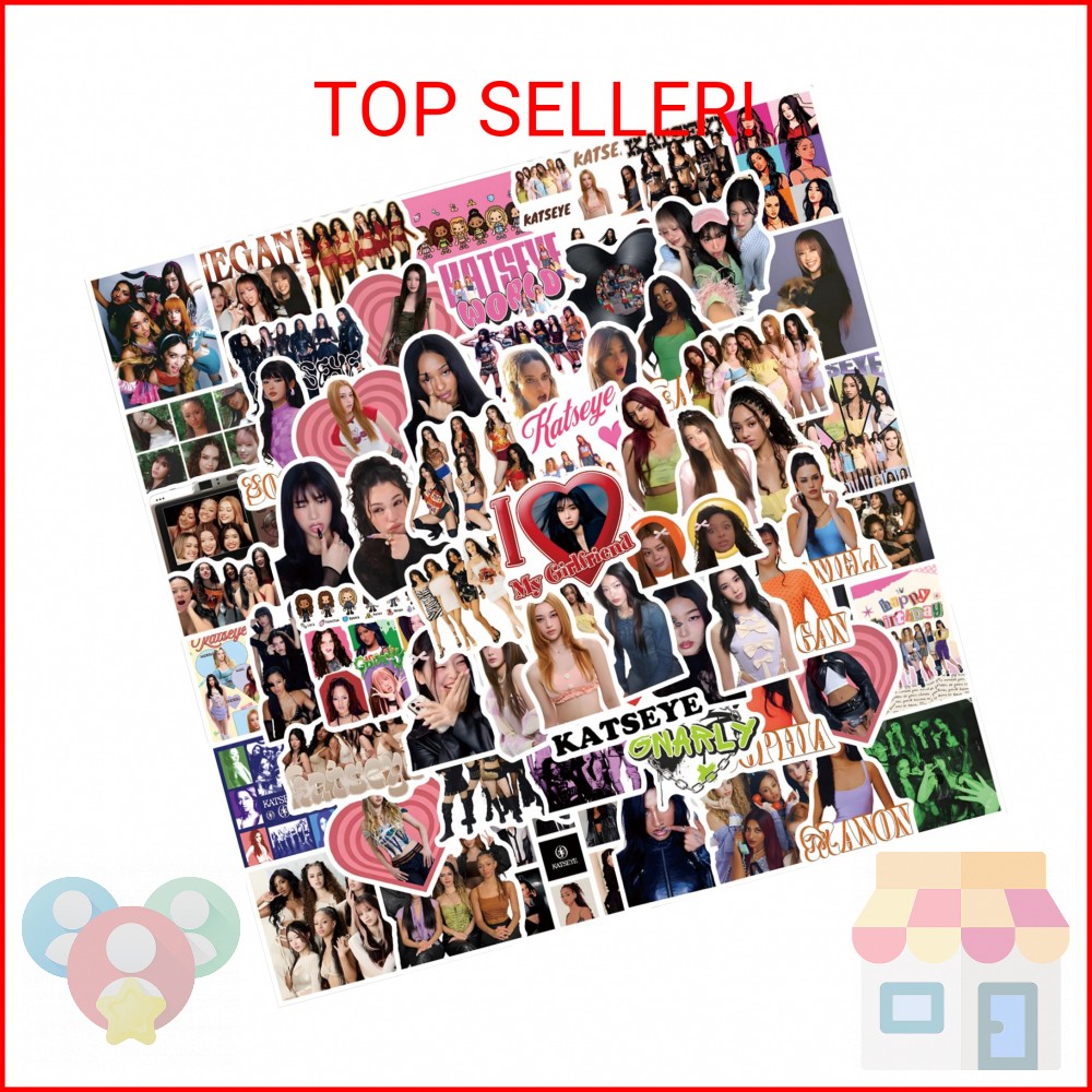 S, Waterproof Vinyl Pop Korean Girls Stickers For Laptop