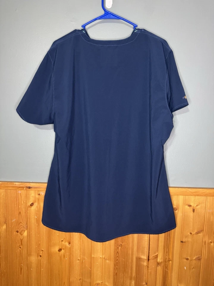 Blusa Médica para Mujer Carhartt Cross Flex Force Azul Marino Talla XL Foto 3 de 3