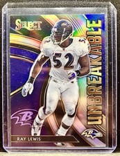 2020 Select Football Ray Lewis Unbreakable Prizm Insert #U14
