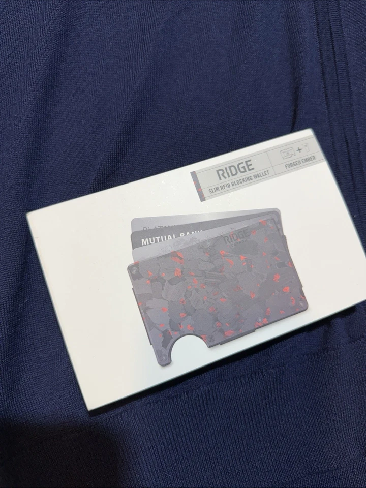 Cartera Ridge (carbono ámbar forjado) - Nueva en caja Foto 2 de 4