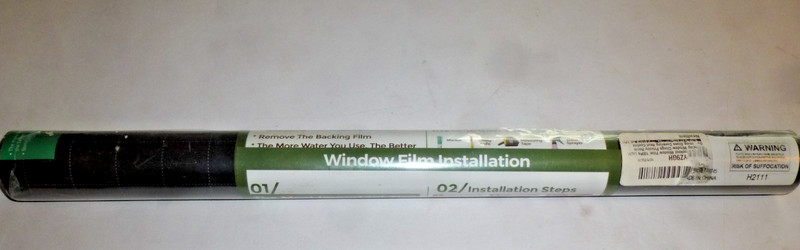 Kespen Window Films One Way Daytime Privacy Vinyl Black-Silver 17.5" x 6.5 ft