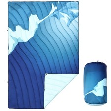 Waterproof Quilted Camping Blanket Lightweight Packable Nylon Outdoor Throw