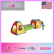 Lightweight Pop-Up Playhouse with Tunnel & Ball Pit - Exciting Fun for Toddlers