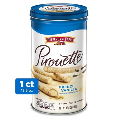 Pepperidge Farm pirouette Cookies french vanilla Crème Filled Wafers 13.5oz T...