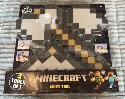 Minecraft Multi Tool Three in One Transforming Tool New Open Box