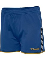 Poly Shorts Damen Hummel Hmlauthentic Xs True Blue/Sports Yellow