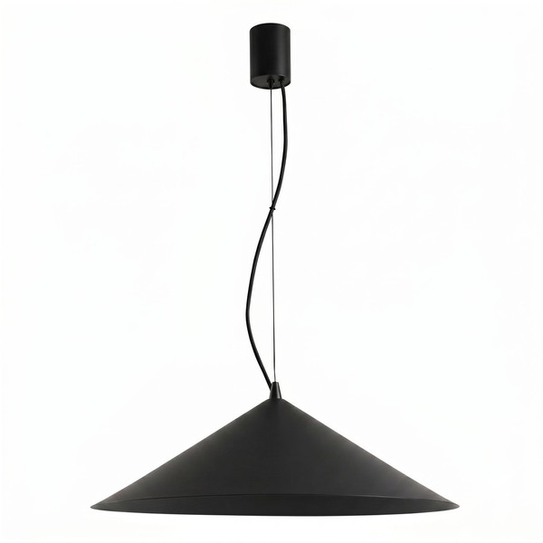 LED Pendelleuchte Schwarz 4000 K Triac Dimmbar Rund Ø50 Cm HäNgelampe Esstisch-image