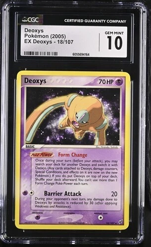 Pokémon TCG EX Deoxys Grade 10 Individual Collectible Card Game