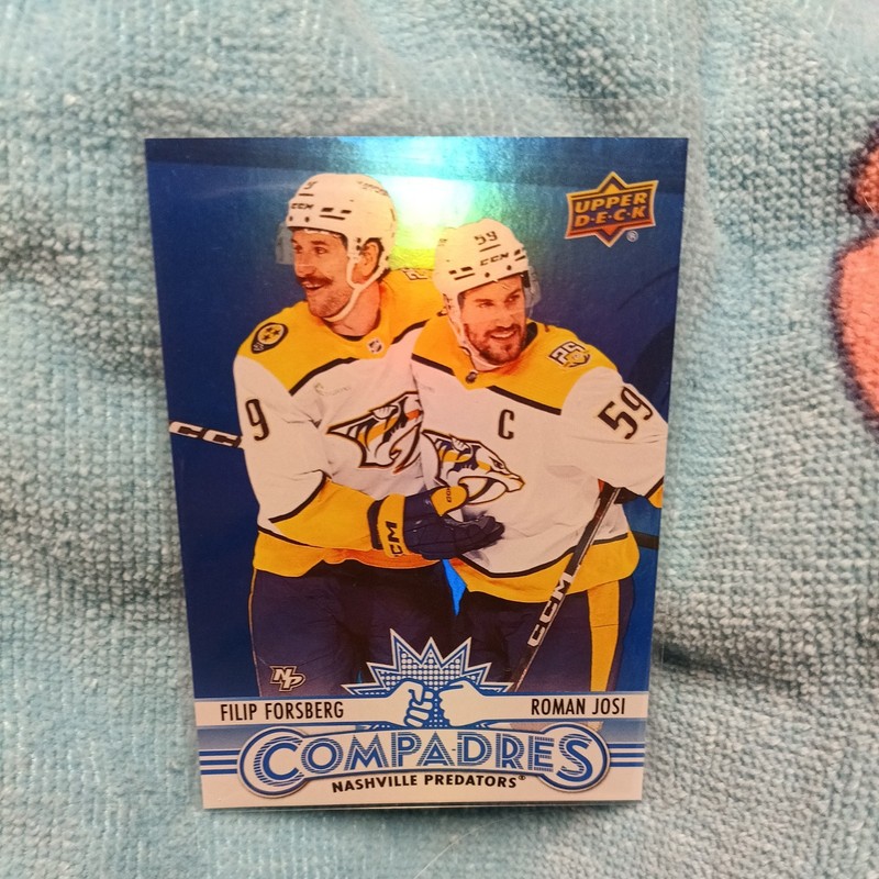 2025-26 Upper Deck #CM-4 Filip Forsberg / Roman Josi Compadres