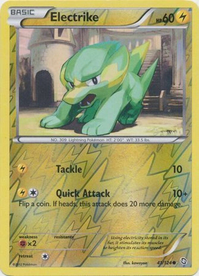 Electrike - 41/124 - Common - Reverse Holo Near Mint Dragons Exalted