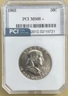 1963 BEN FRANKLIN HALF DOLLAR UNC
