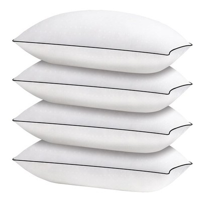Bed Pillows for Sleeping 4 Pack,King Size Cooling Pillows Set of 4,Top-end Mi...