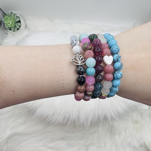 The Boho Wholesale Lot Beaded Bracelet Lot of 5 - Picture 5 of 5