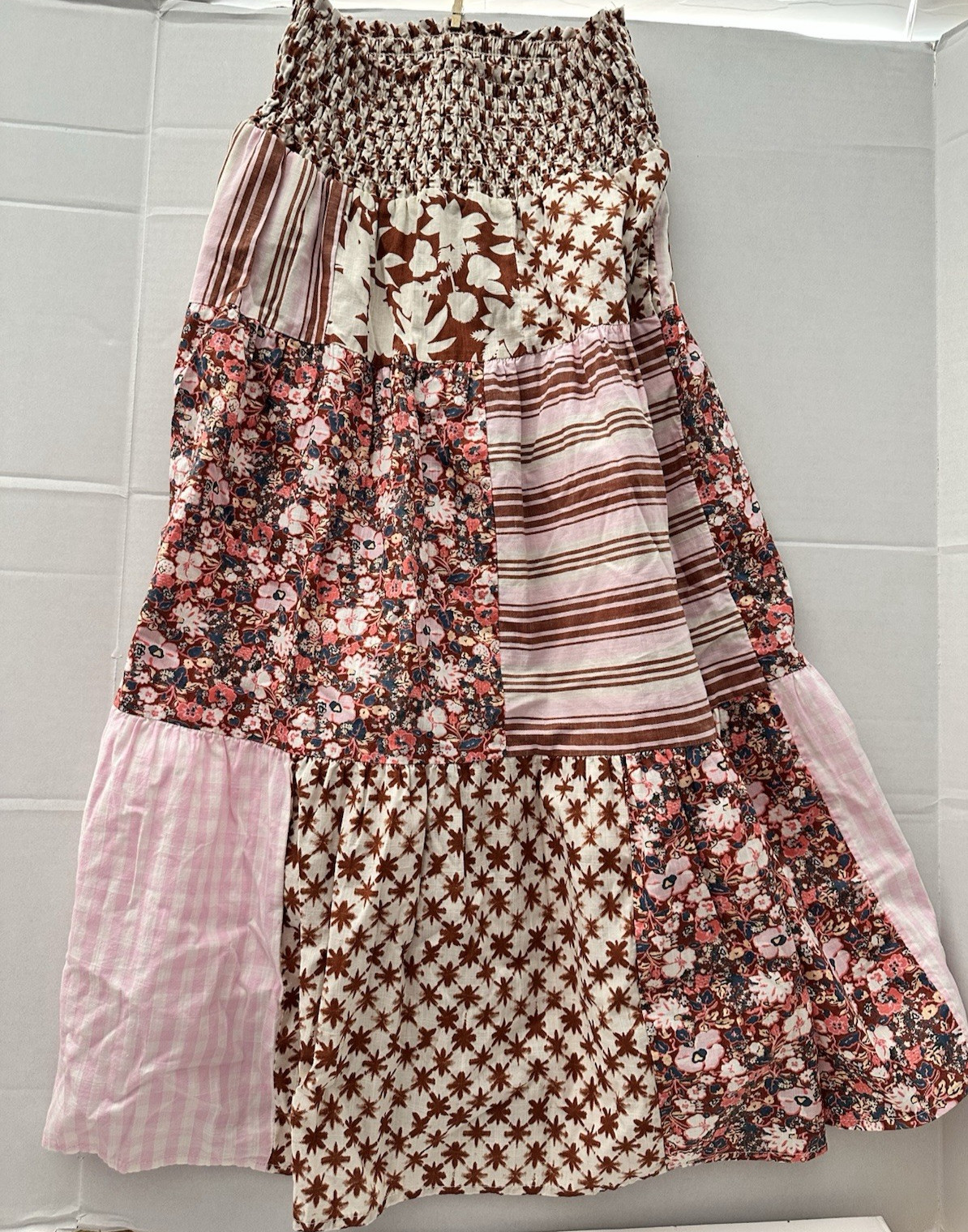 Universal Thread Patchwork Broomstick Tiered Midi… - image 1