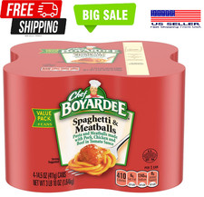 Chef Boyardee Spaghetti and Meatballs, 14.5 Oz Cans, Pack of 4