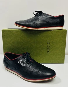 Chaussures Gucci homme cuir cousu Oxford Made in Italy pointure 9