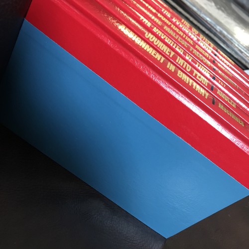 Set Of 7 Vintage Mystery (Detective Novels): Red/Blue Hardcover: MINT/ "NEW" - Picture 4 of 12