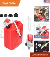 Fuel Transfer Pump with Auto-Stop Sensor  70" Hose for Gasoline/Diesel