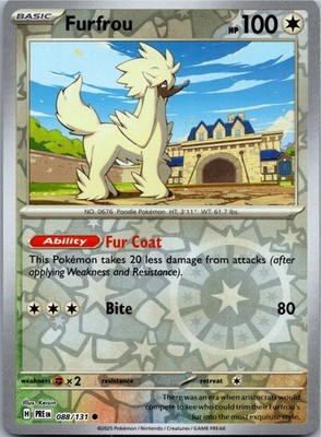 Furfrou - SV: Prismatic Evolutions 088/131 - Common - Reverse Holo