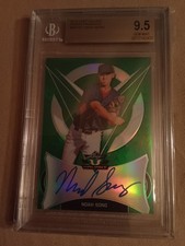 2019 LEAF VALIANT Noah Song #80/99 GREEN AUTOGRAPH #BA-NS1 Graded BGS 9.5