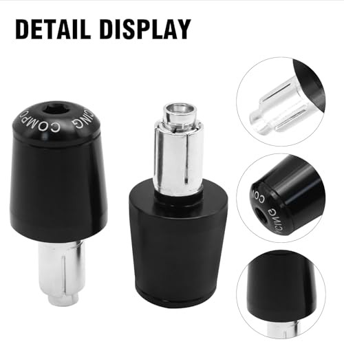 7/8" 22MM Motorcycle Bar Ends Universal Replacement for Yamaha YZF R1 R3 Black - Picture 6 of 8