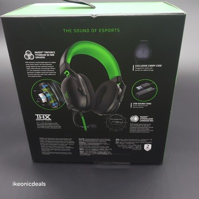 Razer Blackshark V2 Wired Gaming Headset Black Open Box RZ04-0323