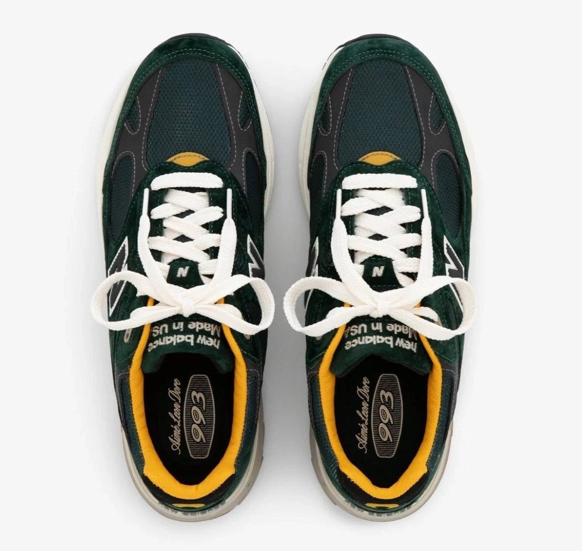 Size 11 - Aimé Leon Dore x New Balance 993 Made in USA Pine Grove