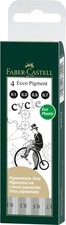Faber-Castell 0.1mm/ 0.3mm/ 0.5mm/ 0.7mm Artline Drawing System - Black Wallet