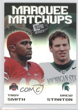 2007 Press Pass SE Marquee Matchups Troy Smith Drew Stanton #MM-15 9bp