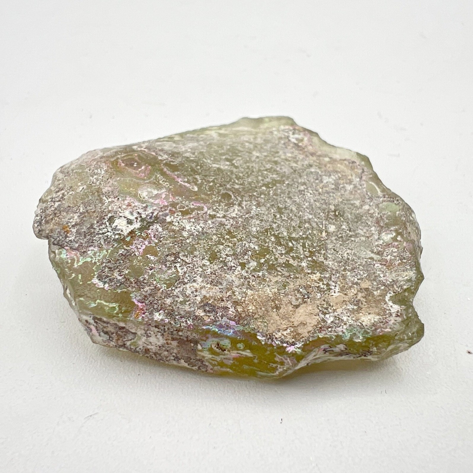 Patina Rome Ancient Roman Glass Shard Authentic Iridescent Mineral Patina Artifact ...
