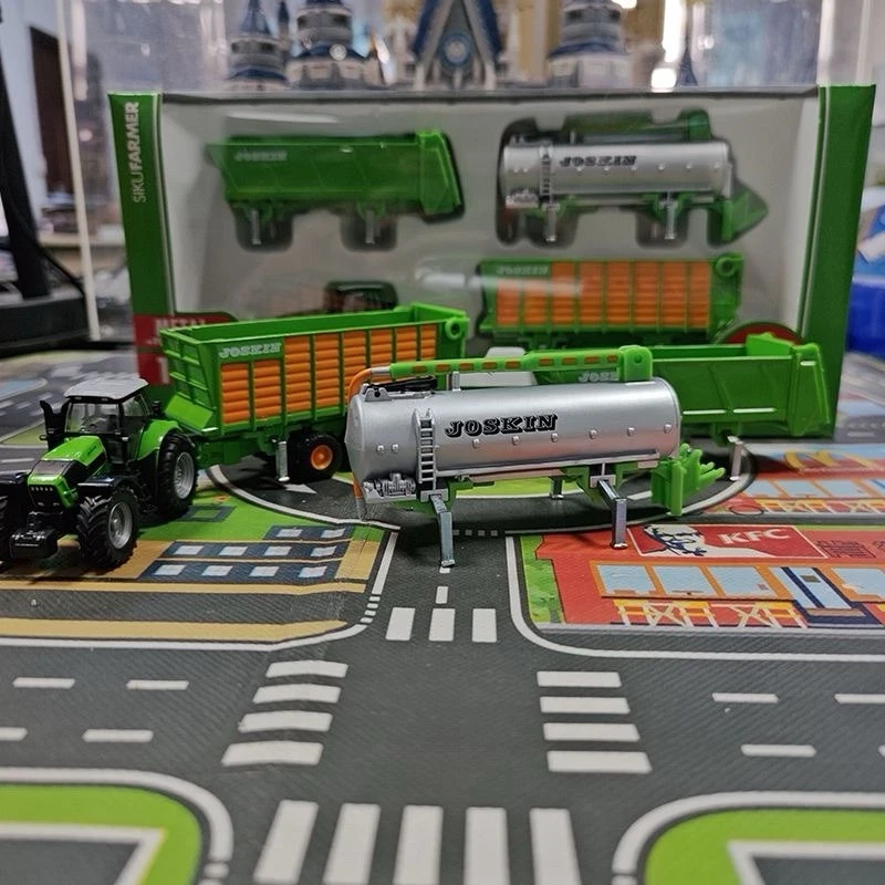 SIKU 1848 1:87 Deutz-Fahr Tractor Joskin Trailer Set - Metal Collectible Boxed - Image 3 of 4