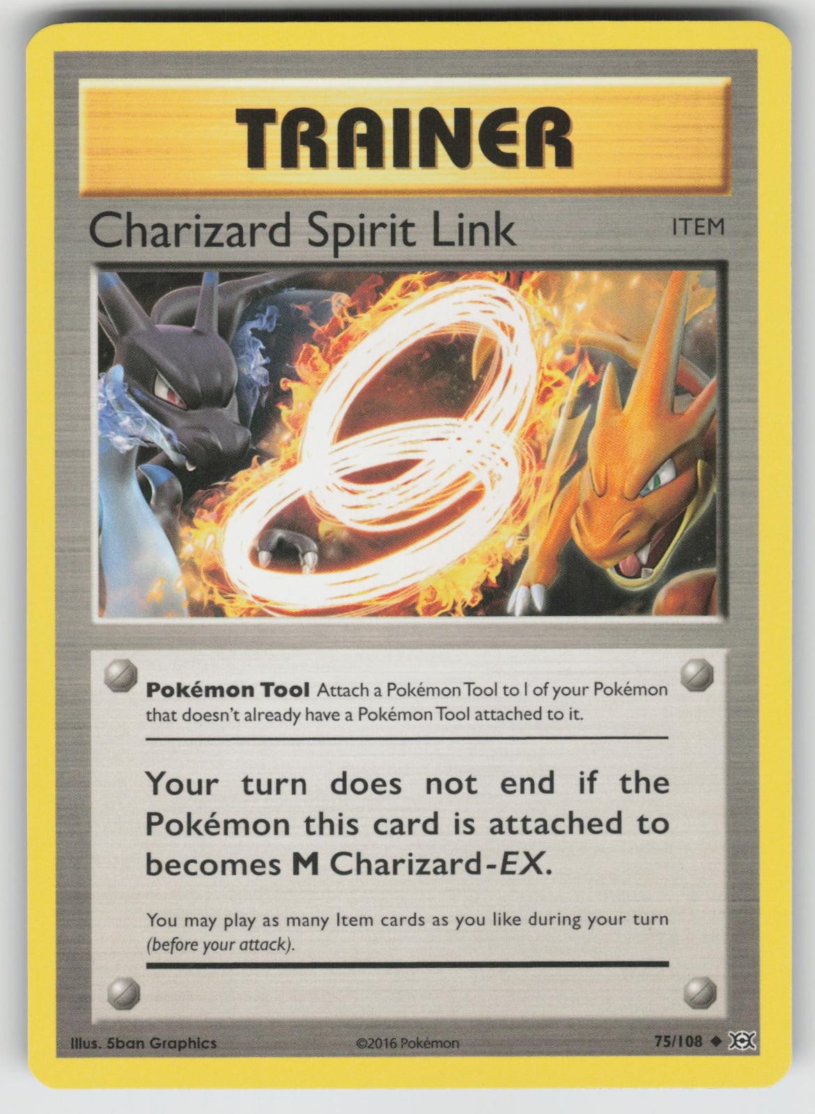 Charizard Spirit Link 75/108 Uncommon Evolutions Pokemon NM