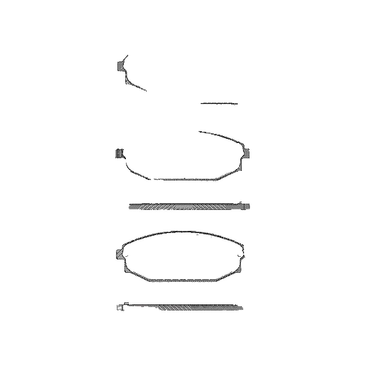 Triscan Bremsbelagsatz, Scheibenbremse [Hersteller-Nr. 811043009] für Hyundai, Galloper, Mitsubishi - Bild 2