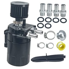 Baffled Oil Catch Can Automotive Reservoir Tank With Filter 300ml Universal