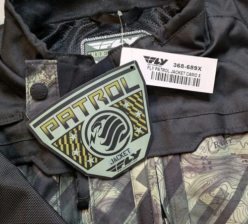 NWT Fly Racing Patrol Camo X Jacket Motorcycle Riding Full Zip ...