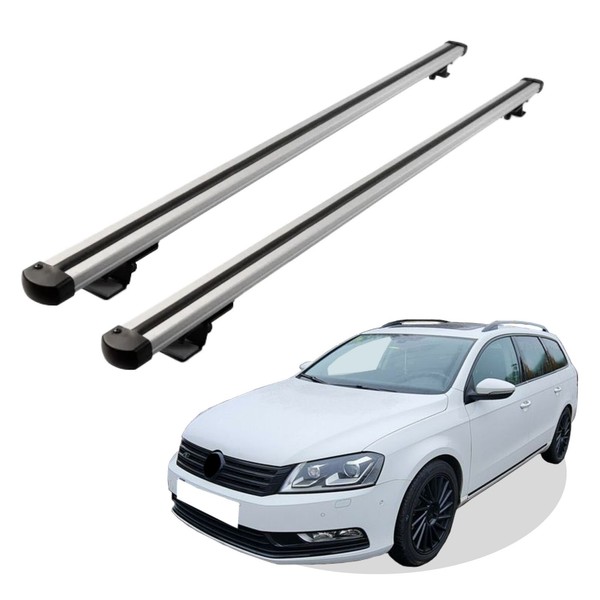 DachträGer Passend FüR Volkswagen Passat Ab Baujahr 2012-2015 V1 In Silber-image