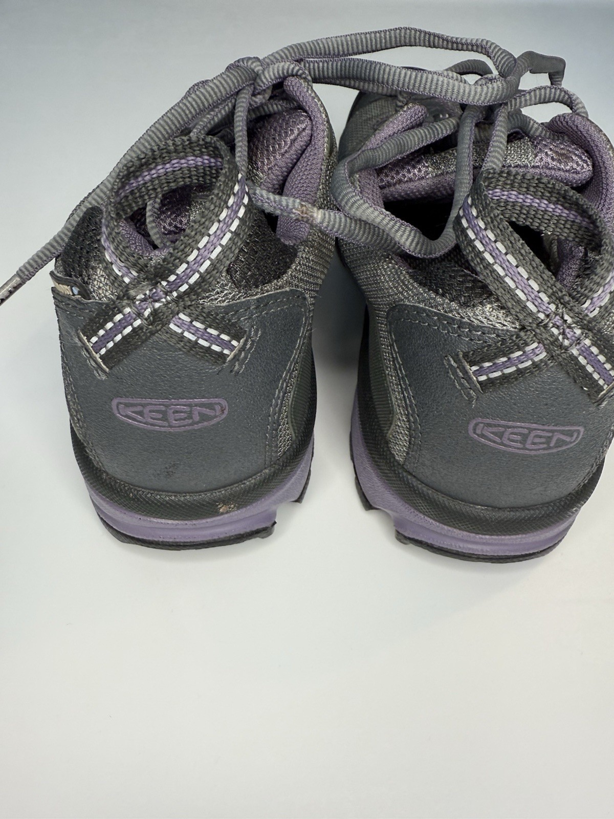 Scarpe da trekking trail Keen Dry impermeabili da donna taglia 7 viola grigio