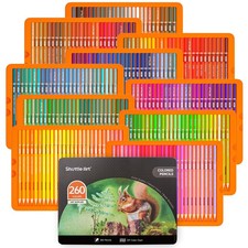 Shuttle Art Buntstifte Set 260 Farben Blechbox Farbkarte